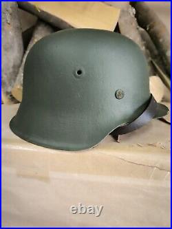 WW2 M42 German Helmet WWII M 42. Combat helmet size 66