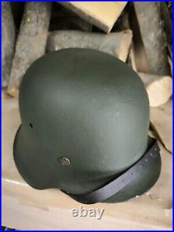 WW2 M42 German Helmet WWII M 42. Combat helmet size 66