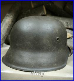 WW2 M42 German Helmet WWII M 42. Combat helmet size 66