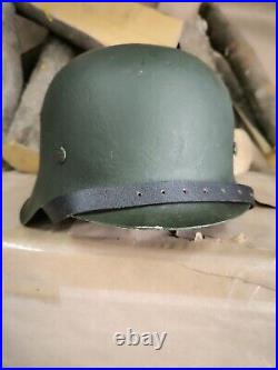 WW2 M42 German Helmet WWII M 42. Combat helmet size 66