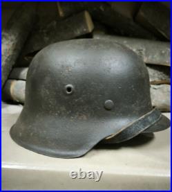 WW2 M42 German Helmet WWII M 42. Combat helmet size 66