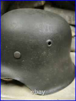 WW2 M42 German Helmet WWII M 42. Combat helmet size 66