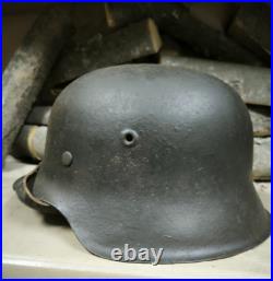 WW2 M42 German Helmet WWII M 42. Combat helmet size 66