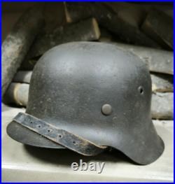 WW2 M42 German Helmet WWII M 42. Combat helmet size 66