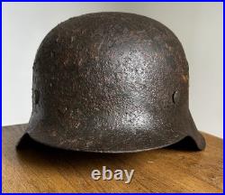 WW2 M42 LW Named Steel German Helmet