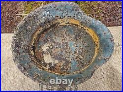 WW2 ORIGINAL GERMAN GERMAN M42 HELMET UNTOUCHED BATTLEFIELD RELIC from KURLAND