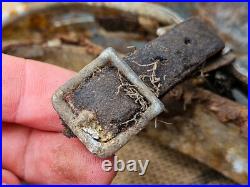 WW2 ORIGINAL GERMAN M35 ET66 WINTER CAMO BATTLEDAMAGED HELMET RELIC from KURLAND WW2 ORIGINAL GERMAN M35 ET66 WINTER CAMO BATTLEDAMAGED HELMET RELIC from KURLAND
