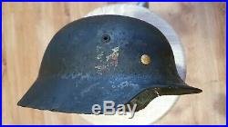 WW2 Orginal German M35 Helmet two decal