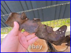 WW2 Original German Helmet Leather From Kurland Battlefield