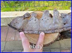 WW2 Original German Helmet Leather From Kurland Battlefield