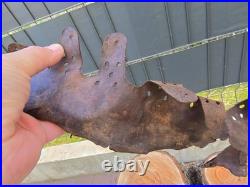 WW2 Original German Helmet Leather From Kurland Battlefield