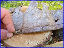 WW2 Original German Helmet Leather From Kurland Battlefield