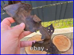 WW2 Original German Helmet Leather From Kurland Battlefield