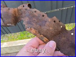 WW2 Original German Helmet Leather From Kurland Battlefield