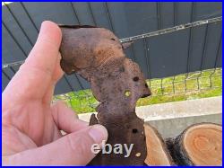 WW2 Original German Helmet Leather From Kurland Battlefield