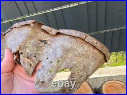 WW2 Original German Helmet Leather From Kurland Battlefield
