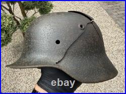 WW2 Original German Helmet M40 ET64 Shrapnel Damaged Battlefield Relic #182 WW2 Original German Helmet M40 ET64 Shrapnel Damaged Battlefield Relic #182