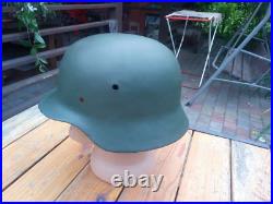 WW2. Original German M40 helmet, Wehrmacht. Restoration. WWII. WW2