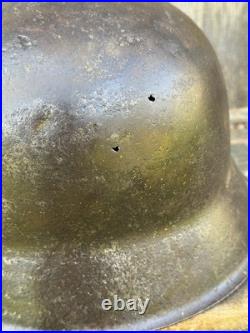 WW2 Original German M42 Helmet, From Battle Of Kurland
