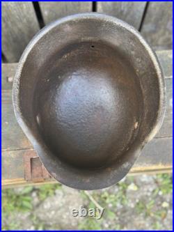 WW2 Original German M42 Helmet, From Battle Of Kurland
