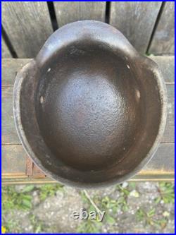 WW2 Original German M42 Helmet, From Battle Of Kurland