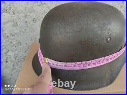 WW2 Original German M42 Helmet Size 68