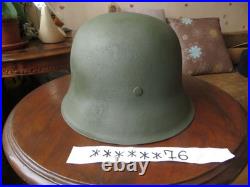 WW2 Original German combat helmet M42! Big size 59(EU), 7 3/8 (US)