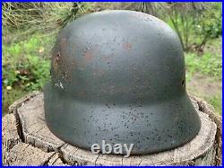 WW2 Original German helmet M35 62