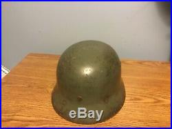 WW2 Original German helmet M35 liner +chinstrap SE66