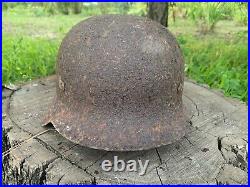 WW2 Original German helmet M42 64