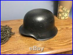 WW2 Original German helmet M42. CKL 64