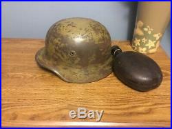 WW2 Original German helmet + liner DAK afrika korps M40 Q64