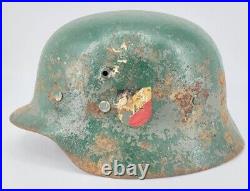 WW2 Spanish Helmet World War 2 Original Shell German Labels