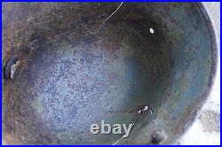 WW2 WW1 original German Helmet M17 M16 damaged battlefield from Kurland #157