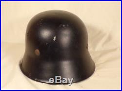 WW2 WWII Era German Helmet with Leather Liner Hans Kraemer Nurnberg