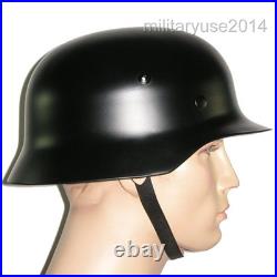 WW2 WWII German Army Elite M1935 M35 Steel Helmet M35 Helmet Black