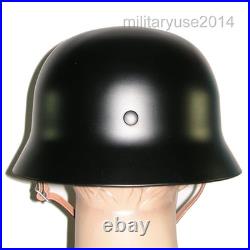 WW2 WWII German Army Elite M1935 M35 Steel Helmet M35 Helmet Black