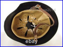 WW2 WWII German Army Elite M1935 M35 Steel Helmet M35 Helmet Black