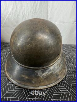 WW2 WWII German / Bulgarian M38 Gladiator Helmet Shell Only Paint And Rust