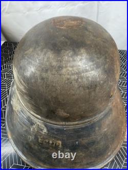 WW2 WWII German / Bulgarian M38 Gladiator Helmet Shell Only Paint And Rust