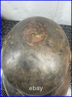 WW2 WWII German / Bulgarian M38 Gladiator Helmet Shell Only Paint And Rust