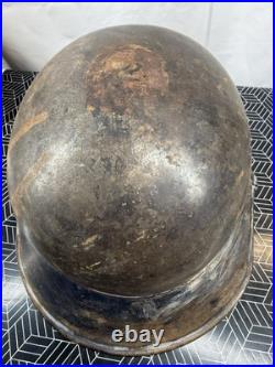 WW2 WWII German / Bulgarian M38 Gladiator Helmet Shell Only Paint And Rust