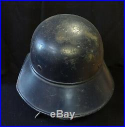 WW2 WWII German Helmet Luftschutz Gladiator Original W Liner Named
