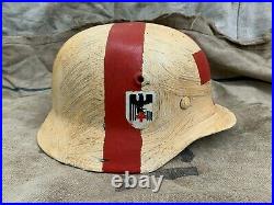 WW2 WWII German Helmet M-40 Size 64 MEDIC