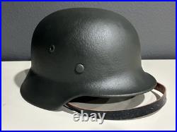 WW2 WWII German Helmet M35 64 Reissue Freshly Restored
