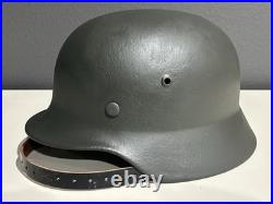 WW2 WWII German Helmet M35 64 Reissue Freshly Restored