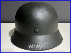 WW2 WWII German Helmet M35 64 Reissue Freshly Restored