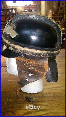 WW2 WWII German NSKK Crash Helmet Motorcycle Tank Leather