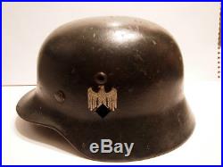 WW2 WWII M40 German Army Heer Helmet Stahlhelm