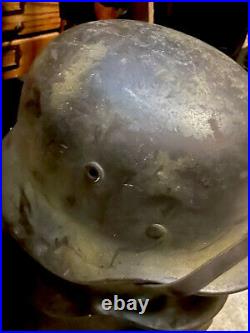 WW2 WWII ORIGINAL German Normandy Camo M40 Helmet